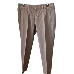 Banana Republic Brown Martin Fit Ankle Length Chino Stretch Trouser Pant Size 10